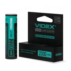 Акумулятор Videx Li-Ion 18650-P (захист) 2200mAh